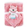 imageHudson Baby Unisex Baby Plush Blanket with Security Blanket Moon Girl One SizeFox