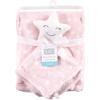 imageHudson Baby Unisex Baby Plush Blanket with Security Blanket Moon Girl One SizeStar Girl