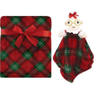 imageHudson Baby Unisex Baby Plush Blanket with Security Blanket Moon Girl One SizeMrs Claus