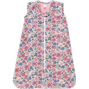imageHudson Baby Unisex Baby Plush Faux Fur Sleeping Bag Wearable BlanketPink Blue Pretty Floral
