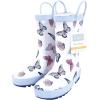 imageHudson Baby Infant Girls Rain Boots Blue Butterflies 8 Toddler
