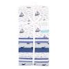 imageLittle Treasure Hudson Baby Cotton Poly Flannel Receiving Blankets Multipack Green Eucalyptus 30x30 inchesBlue Sailboat