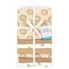 imageLittle Treasure Hudson Baby Cotton Poly Flannel Receiving Blankets Multipack Green Eucalyptus 30x30 inchesBrown Brave Lion