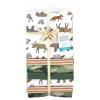 imageLittle Treasure Hudson Baby Cotton Poly Flannel Receiving Blankets Multipack Green Eucalyptus 30x30 inchesGreen Animal Adventure