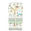 imageLittle Treasure Hudson Baby Cotton Poly Flannel Receiving Blankets Multipack Green Eucalyptus 30x30 inchesGreen Forest Animals