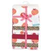 imageLittle Treasure Hudson Baby Cotton Poly Flannel Receiving Blankets Multipack Green Eucalyptus 30x30 inchesOrange Cutest Pumpkin