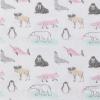 imageLittle Treasure Hudson Baby Cotton Poly Flannel Receiving Blankets Multipack Green Eucalyptus 30x30 inchesPink Arctic Animals