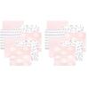 imageLittle Treasure Hudson Baby Cotton Poly Flannel Receiving Blankets Multipack Green Eucalyptus 30x30 inchesPink Cloud