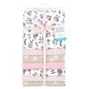 imageLittle Treasure Hudson Baby Cotton Poly Flannel Receiving Blankets Multipack Green Eucalyptus 30x30 inchesPink Dandelion Wish