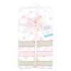 imageLittle Treasure Hudson Baby Cotton Poly Flannel Receiving Blankets Multipack Green Eucalyptus 30x30 inchesPink Honey Bunnies