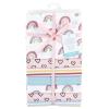 imageLittle Treasure Hudson Baby Cotton Poly Flannel Receiving Blankets Multipack Green Eucalyptus 30x30 inchesPink Modern Rainbow