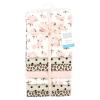 imageLittle Treasure Hudson Baby Cotton Poly Flannel Receiving Blankets Multipack Green Eucalyptus 30x30 inchesPink Neutral Floral