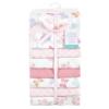 imageLittle Treasure Hudson Baby Cotton Poly Flannel Receiving Blankets Multipack Green Eucalyptus 30x30 inchesPink Pastel Butterfly