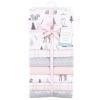imageLittle Treasure Hudson Baby Cotton Poly Flannel Receiving Blankets Multipack Green Eucalyptus 30x30 inchesPink Winter Forest