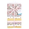 imageLittle Treasure Hudson Baby Cotton Poly Flannel Receiving Blankets Multipack Green Eucalyptus 30x30 inchesPink Yellow Pretty Florals