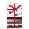 imageLittle Treasure Hudson Baby Cotton Poly Flannel Receiving Blankets Multipack Green Eucalyptus 30x30 inchesRed Christmas Tree Truck