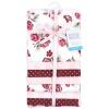 imageLittle Treasure Hudson Baby Cotton Poly Flannel Receiving Blankets Multipack Green Eucalyptus 30x30 inchesRed Sweet Roses