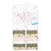 imageLittle Treasure Hudson Baby Cotton Poly Flannel Receiving Blankets Multipack Green Eucalyptus 30x30 inchesSage Green Floral