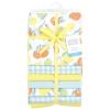 imageLittle Treasure Hudson Baby Cotton Poly Flannel Receiving Blankets Multipack Green Eucalyptus 30x30 inchesYellow Citrus Mint