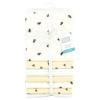 imageLittle Treasure Hudson Baby Cotton Poly Flannel Receiving Blankets Multipack Green Eucalyptus 30x30 inchesYellow Honey Bee