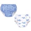 imageHudson Baby Unisex Baby Swim Diapers Dinosaurs 612 MonthsBlue Whale Navy Anchor