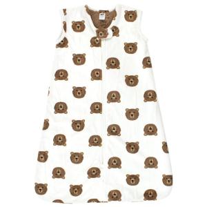 imageHudson Baby Unisex Baby Plush Faux Fur Sleeping Bag Wearable Blanket Hummingbird Garden 612 MonthsBrown Bear