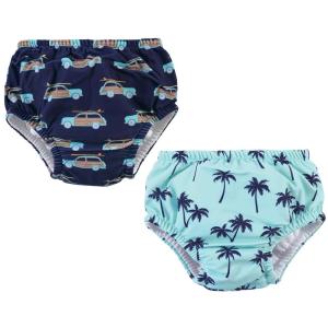 imageHudson Baby Unisex Baby Swim Diapers Dinosaurs 612 MonthsPalm Trees