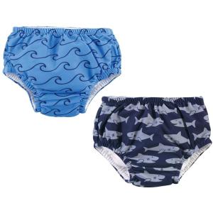 imageHudson Baby Unisex Baby Swim Diapers Dinosaurs 612 MonthsSharks