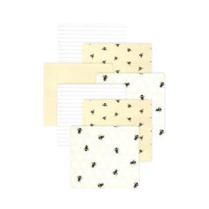 imageLittle Treasure Hudson Baby Cotton Poly Flannel Receiving Blankets Multipack Green Eucalyptus 30x30 inchesYellow Honey Bee