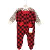 imageHudson Baby Unisex Baby Thermal Zipper Sleep and Play 2pk Buffalo Plaid Leopard 03 Months