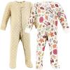imageHudson Baby Unisex Baby Thermal Zipper Sleep and Play 2pk Acorn Botanical 69 Months