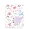 imageHudson Baby Infant Boy Plush Blanket with Furry Binding and Back Sports Fan One SizeVintage Floral