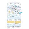 imageHudson Baby Unisex Baby Cotton Flannel Receiving Blankets 7Pack Bundle Retro Dinosaur One SizeSafari Friends