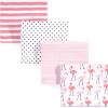 imageHudson Baby Unisex Baby Cotton Flannel Receiving Blankets Bundle Set Woodland One SizeFlamingos Narwhal