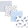 imageHudson Baby Unisex Baby Cotton Flannel Receiving Blankets Bundle Set Woodland One SizeFlamingos Narwhal