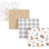 imageHudson Baby Unisex Baby Cotton Flannel Receiving Blankets Bundle Set Woodland One SizeForest Woodland