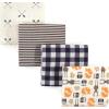 imageHudson Baby Unisex Baby Cotton Flannel Receiving Blankets Bundle Set Woodland One SizeForest Woodland