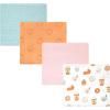 imageHudson Baby Unisex Baby Cotton Flannel Receiving Blankets Bundle Set Woodland One SizePumpkin Spice Apple Orchard