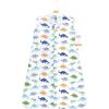 imageHudson Baby Unisex Baby Cotton Sleeveless Wearable Sleeping Bag Sack BlanketBlue Dinosaurs