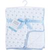 imageHudson Baby Unisex Baby Muslin Tranquility Quilt Blanket Winter Forest One SizeBlue Sheep