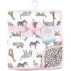 imageHudson Baby Unisex Baby Muslin Tranquility Quilt Blanket Winter Forest One SizeModern Pink Safari