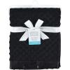 imageHudson Baby Unisex Baby Plush Mink Blanket Powder Blue One SizeBlack