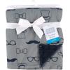 imageHudson Baby Unisex Baby Plush Mink Blanket Powder Blue One SizeGentleman