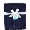 imageHudson Baby Unisex Baby Plush Mink Blanket Powder Blue One SizeNavy
