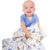 imageHudson Baby Unisex Baby Plush Mink and Sherpa Blanket Floral One SizeBlue Sheep