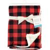 imageHudson Baby Unisex Baby Plush Mink and Sherpa Blanket Floral One SizeBuffalo Plaid