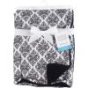 imageHudson Baby Unisex Baby Plush Mink and Sherpa Blanket Floral One SizeClassic Damask