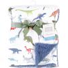 imageHudson Baby Unisex Baby Plush Mink and Sherpa Blanket Floral One SizeDinosaurs