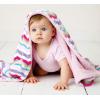 imageHudson Baby Unisex Baby Plush Mink and Sherpa Blanket Floral One SizePink