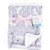 imageHudson Baby Unisex Baby Plush Mink and Sherpa Blanket Floral One SizeWhimsical Unicorn